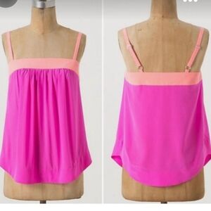 Anthropologie 100% silk tank blouse, size 12, new without tags.
